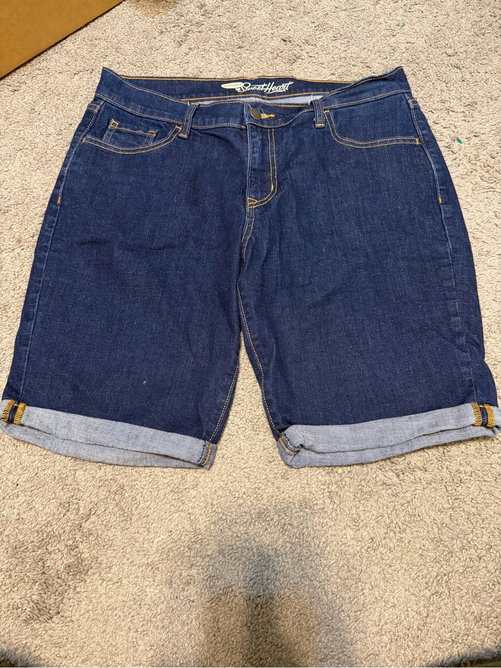Old Navy SweetHeart Dark Blue Denim Shorts
